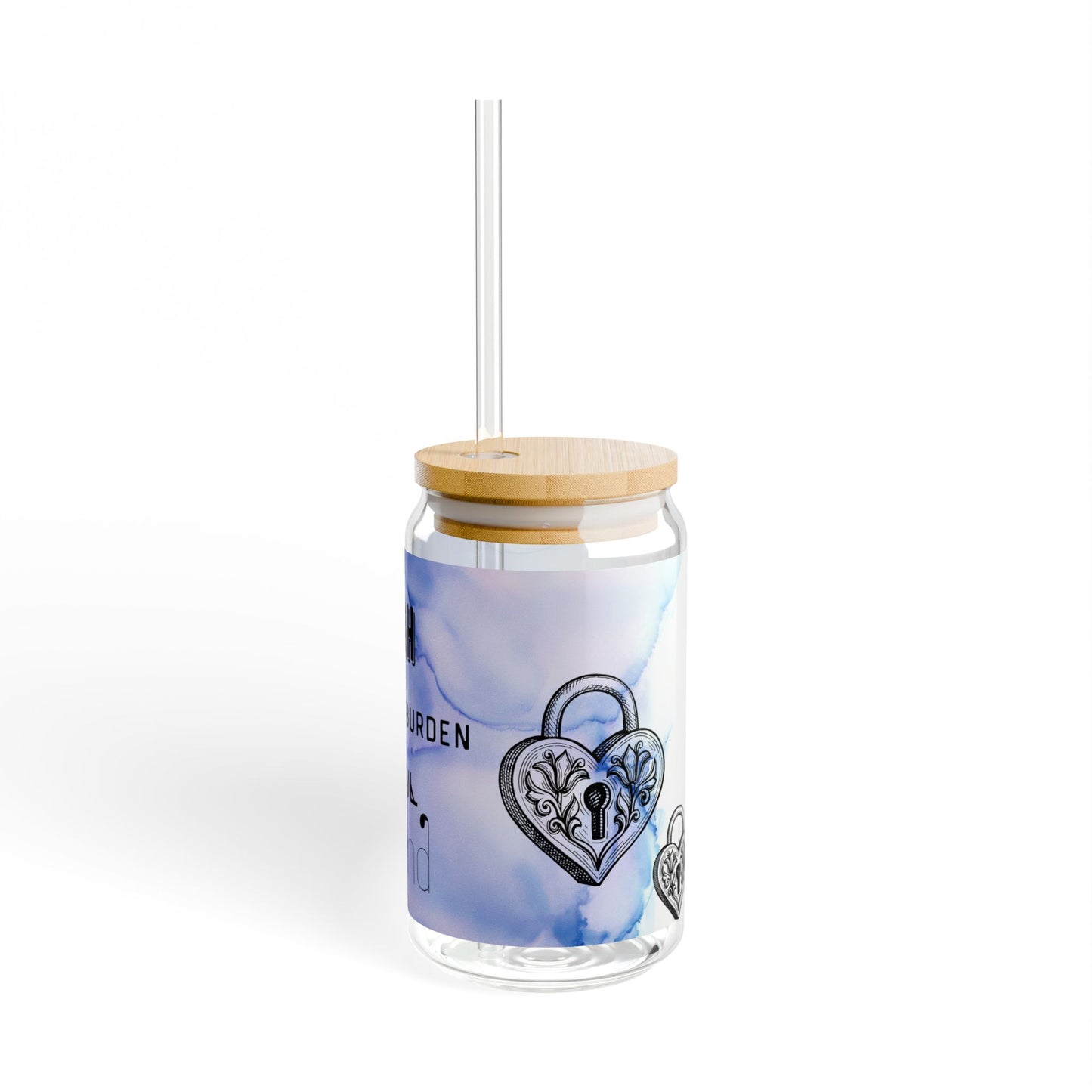 Inspirational Sipper Glass - 16oz with Motivational Design - Ideal for Daily Hydration